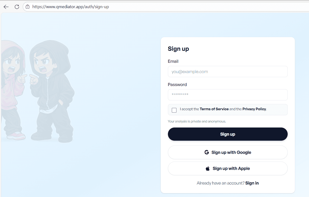 QMediator — AI Mediation Platform screenshot 2